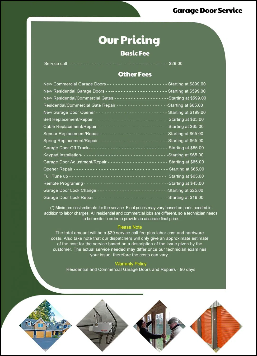 Metro Garage Door Service Paterson, NJ 973-446-0143